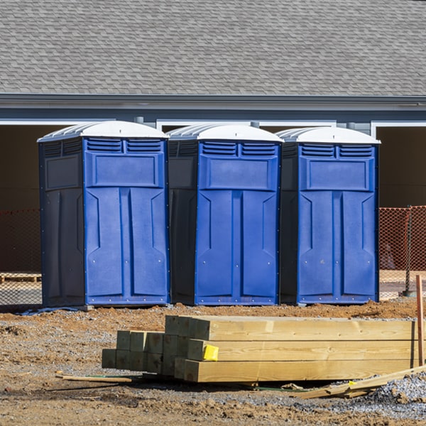 what is the expected delivery and pickup timeframe for the portable restrooms in Brookfield